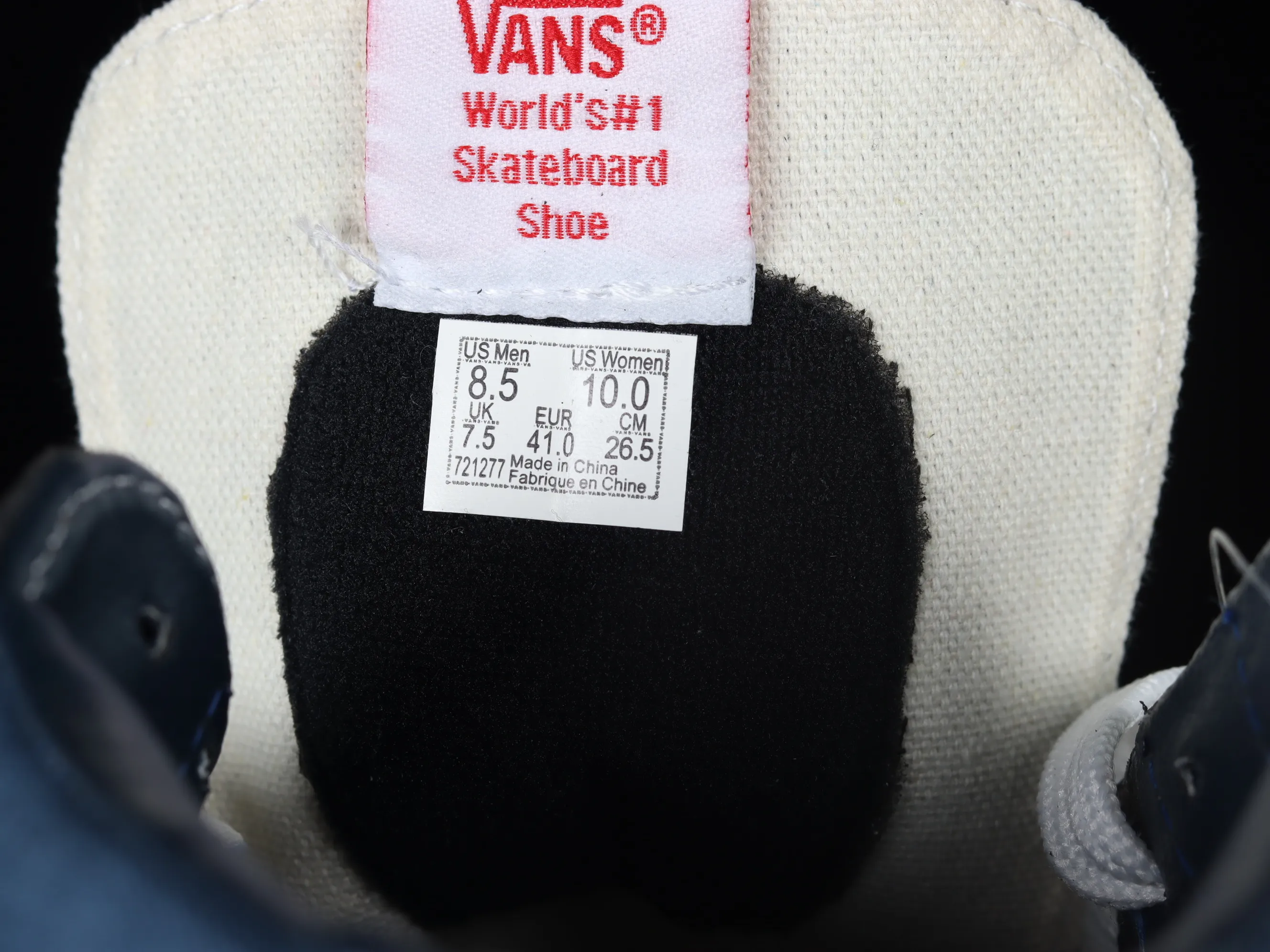 All categories Vans Vans series Vans Hi Vans high-top Vans Old Skool Vans classic blue high-top casual sneakers VN000D5INVY